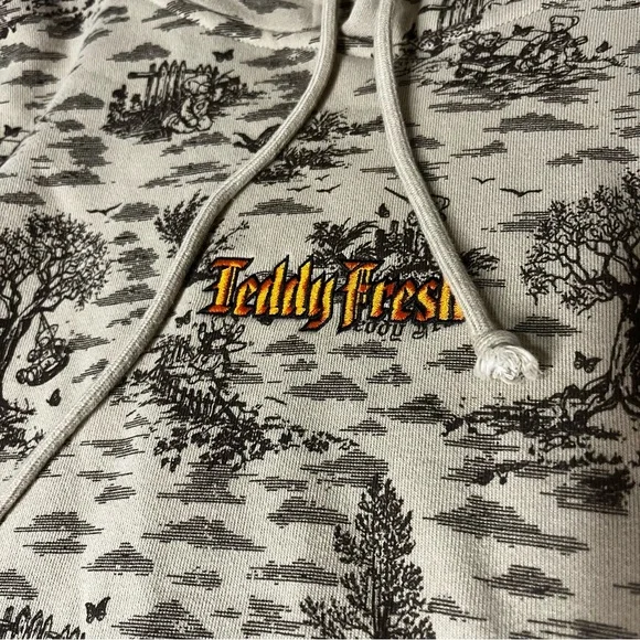 Teddy Fresh Beige Graphic Hoodie - Picture 3 of 7